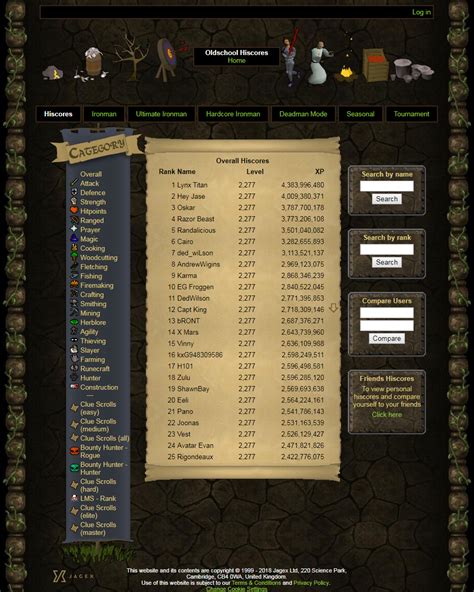 runescape oldschool hiscores|old school runescape character lookup.